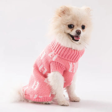 Dog Clothes for Small Dogs Dachshund  Ropa  Honden Trui Dog Sweater Turtleneck Fashion Pet Sweater Jacket